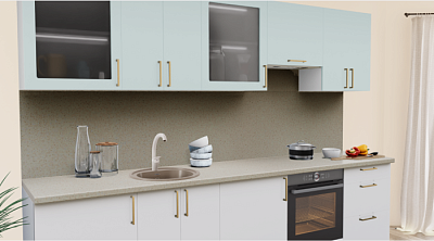 Кухня на заказ Ниагара - Супермат панакота